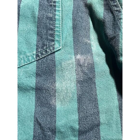Vintage 90s Guess Striped Denim Shorts Size 34 - Picture 6 of 7